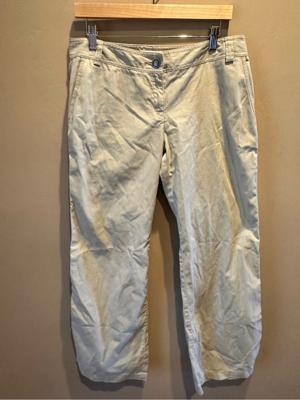 Michael Kors Beige Cropped Straight-Leg Jeans - NWT Size 10